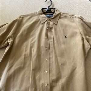 Ralph Lauren Tan Casual Button Down Shirt